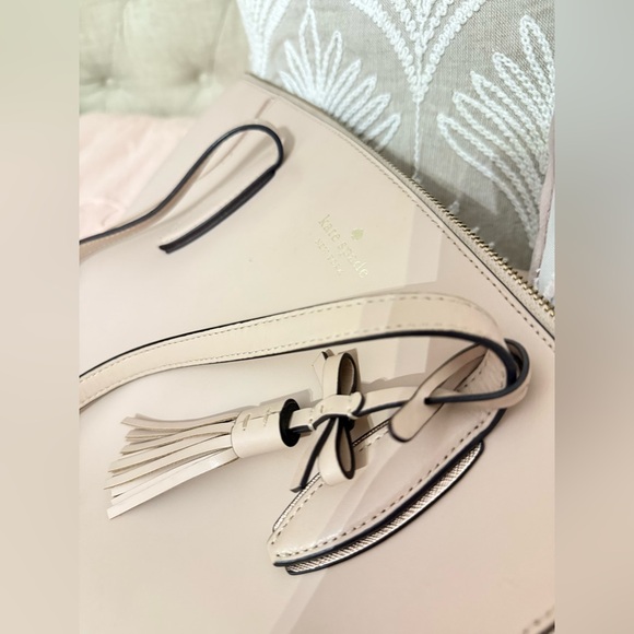 Kate Spade Beige Leather Tote - Picture 2 of 4